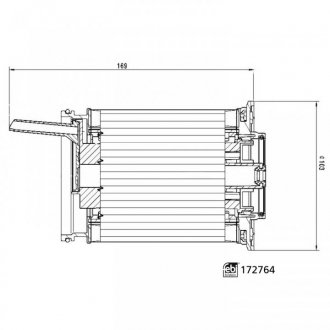 VW фільтр паливний Touareg 3.0TDI 17-, AUDI A6 2.0TDI 13-, Q7/Q8 3.0TDI 5- FEBI BILSTEIN 172764 (фото 1)