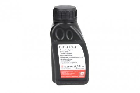 Тормозная жидкость DOT 4 Plus 0.25 л. FEBI BILSTEIN 26748 (фото 1)