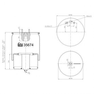 Пневмоподушка FEBI BILSTEIN 35674 (фото 1)