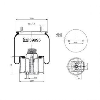 Пневмоподушка FEBI BILSTEIN 39995 (фото 1)