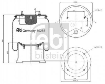 Пневмоподушка FEBI BILSTEIN 40255 (фото 1)