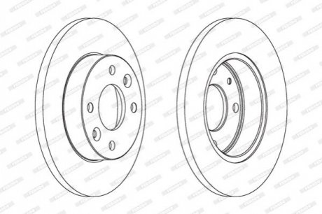 Гальмівний диск FERODO DDF055 (фото 1)