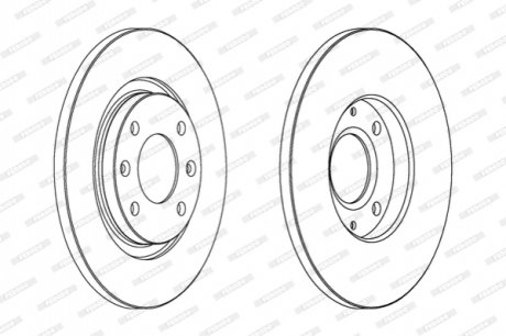 Гальмівний диск FERODO DDF1000C (фото 1)