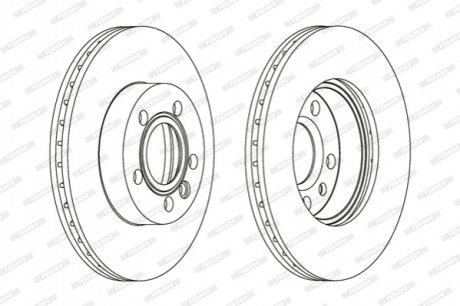 Гальмівний диск FERODO DDF1010C (фото 1)