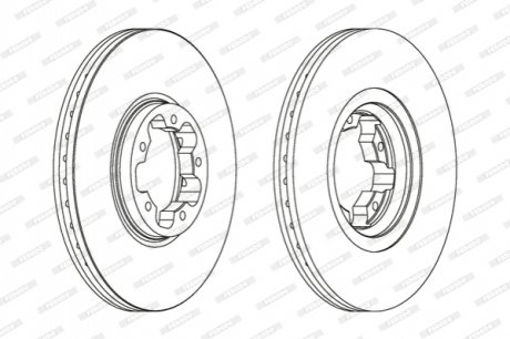 Гальмівний диск FERODO DDF1113C (фото 1)