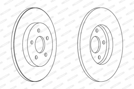 Гальмівний диск FERODO DDF1126C (фото 1)