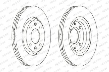 Гальмівний диск FERODO DDF1140C (фото 1)