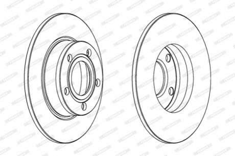Гальмівний диск FERODO DDF1177C (фото 1)