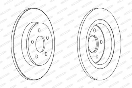 Гальмівний диск FERODO DDF1227C (фото 1)