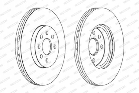 Гальмівний диск FERODO DDF1236C (фото 1)