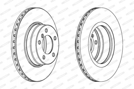 Гальмівний диск FERODO DDF1241C (фото 1)