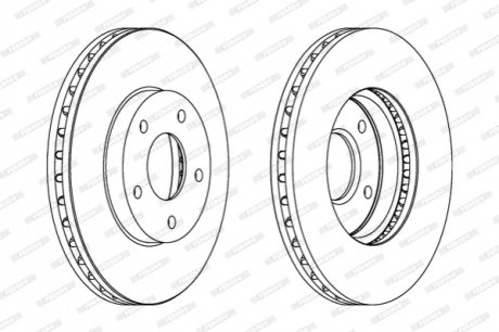 Гальмівний диск FERODO DDF1249C (фото 1)