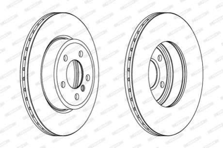 Гальмівний диск FERODO DDF1271C (фото 1)
