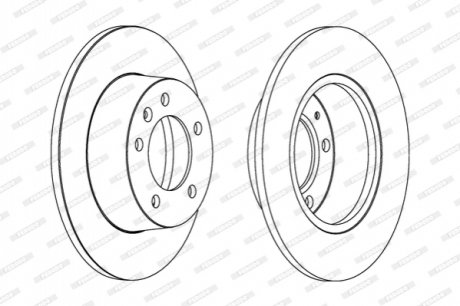 Гальмівний диск FERODO DDF1272C (фото 1)