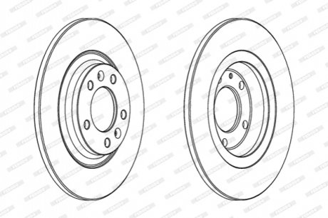 Гальмівний диск FERODO DDF1275 (фото 1)