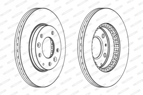 Гальмівний диск FERODO DDF1278C (фото 1)