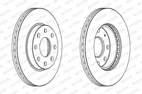 Гальмівний диск FERODO DDF1279 (фото 1)