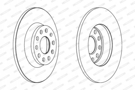 Гальмівний диск FERODO DDF1306C (фото 1)