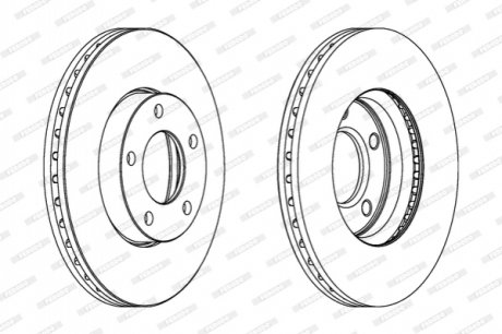 Гальмівний диск FERODO DDF1311C (фото 1)