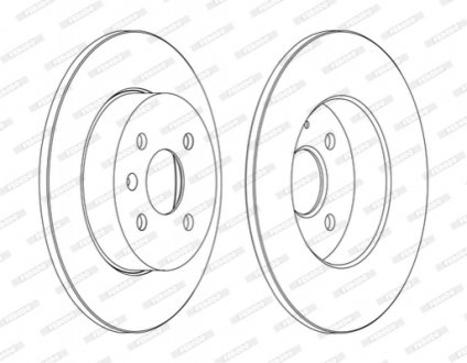 Гальмівний диск FERODO DDF1313C (фото 1)