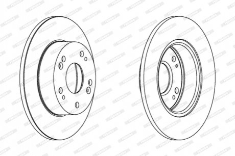 Гальмівний диск FERODO DDF1390C (фото 1)
