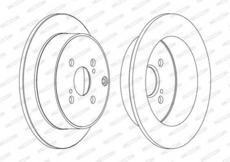 Гальмівний диск FERODO DDF1409C (фото 1)