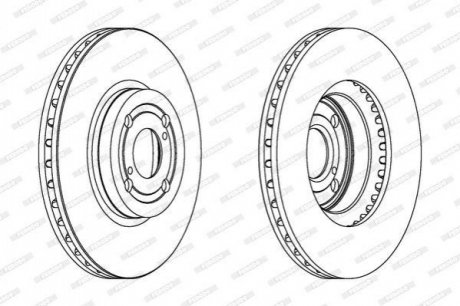 Гальмівний диск FERODO DDF1461C (фото 1)