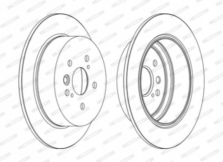 Гальмівний диск FERODO DDF1486C (фото 1)