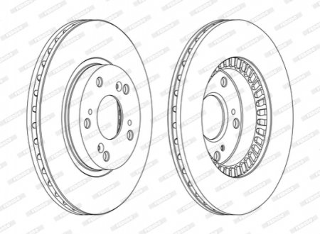 Гальмівний диск FERODO DDF1496C (фото 1)