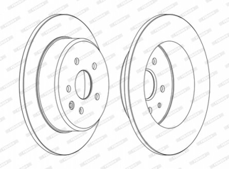Гальмівний диск FERODO DDF1499C (фото 1)