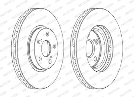 Гальмівний диск FERODO DDF1508C (фото 1)