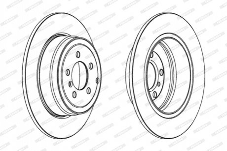 Гальмівний диск FERODO DDF1518C-1 (фото 1)