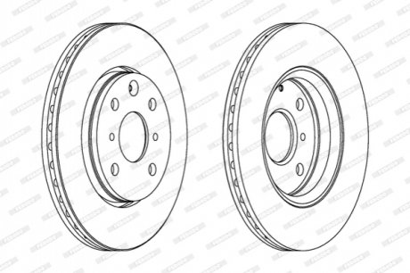 Гальмівний диск FERODO DDF1527C (фото 1)