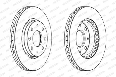 Гальмівний диск FERODO DDF1528 (фото 1)