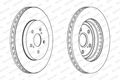 Гальмівний диск FERODO DDF1544C (фото 1)