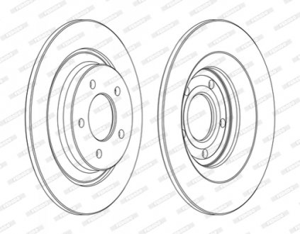 Гальмівний диск FERODO DDF1547C (фото 1)
