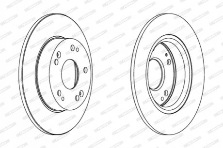 Гальмівний диск FERODO DDF1558C (фото 1)