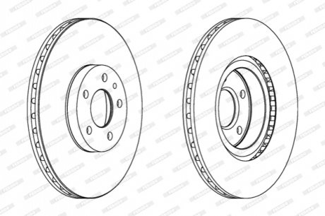 Гальмівний диск FERODO DDF156C (фото 1)