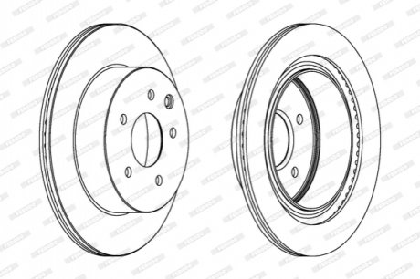 Гальмівний диск FERODO DDF1579C (фото 1)