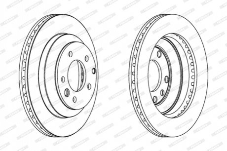 Гальмівний диск FERODO DDF1580C (фото 1)