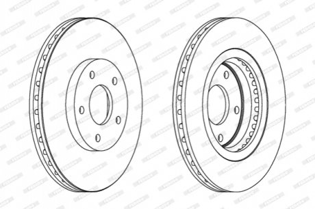 Гальмівний диск FERODO DDF1589C (фото 1)