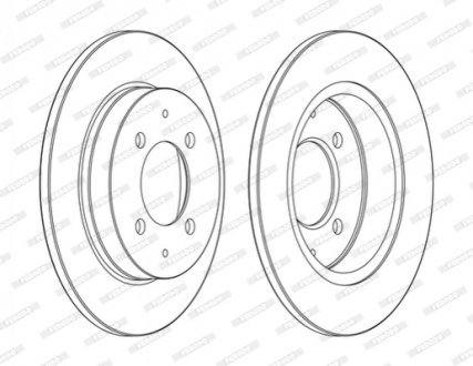 Гальмівний диск FERODO DDF1622C (фото 1)