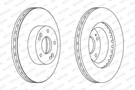 Гальмівний диск FERODO DDF1630 (фото 1)