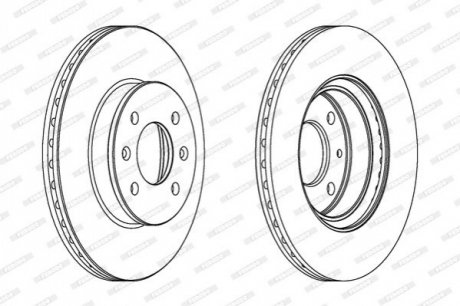 Гальмівний диск FERODO DDF1636 (фото 1)