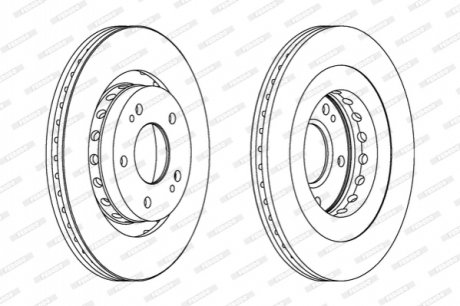 Гальмівний диск FERODO DDF1642C (фото 1)