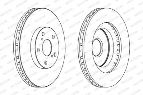 Гальмівний диск FERODO DDF1646C (фото 1)