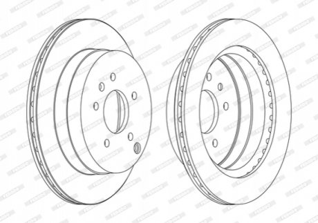 Гальмівний диск FERODO DDF1660C (фото 1)