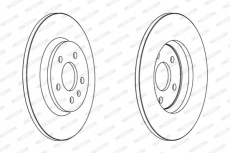 Гальмівний диск FERODO DDF1666C (фото 1)