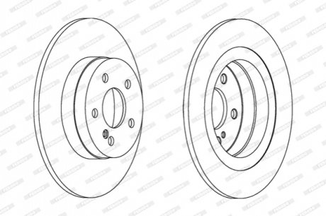 Гальмівний диск FERODO DDF1691C (фото 1)