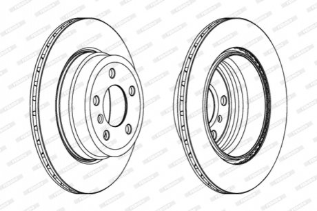 Гальмівний диск FERODO DDF1715C (фото 1)